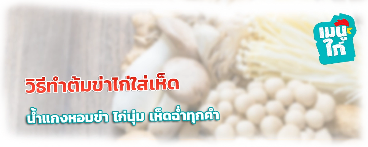 วิธีทำต้มข่าไก่ใส่เห็ด น้ำแกงหอมข่า ไก่นุ่ม เห็ดฉ่ำทุกคำ